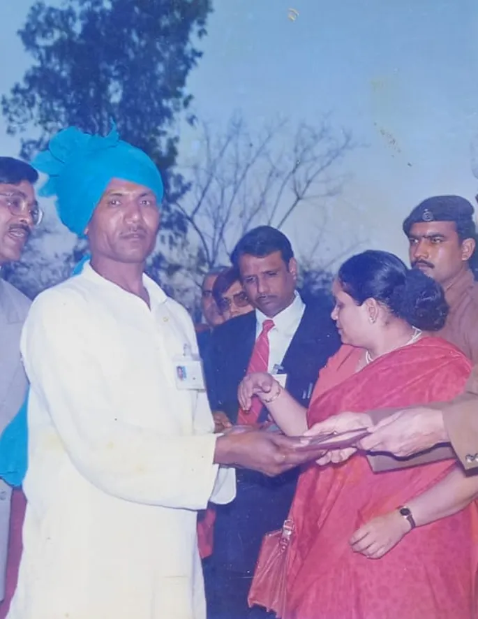 Portrait of Late Sh. Budhiram Prajapati