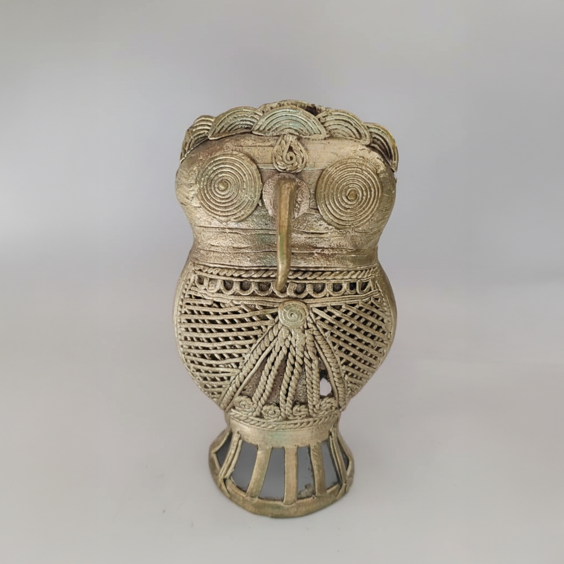 Brass Owl Figurine