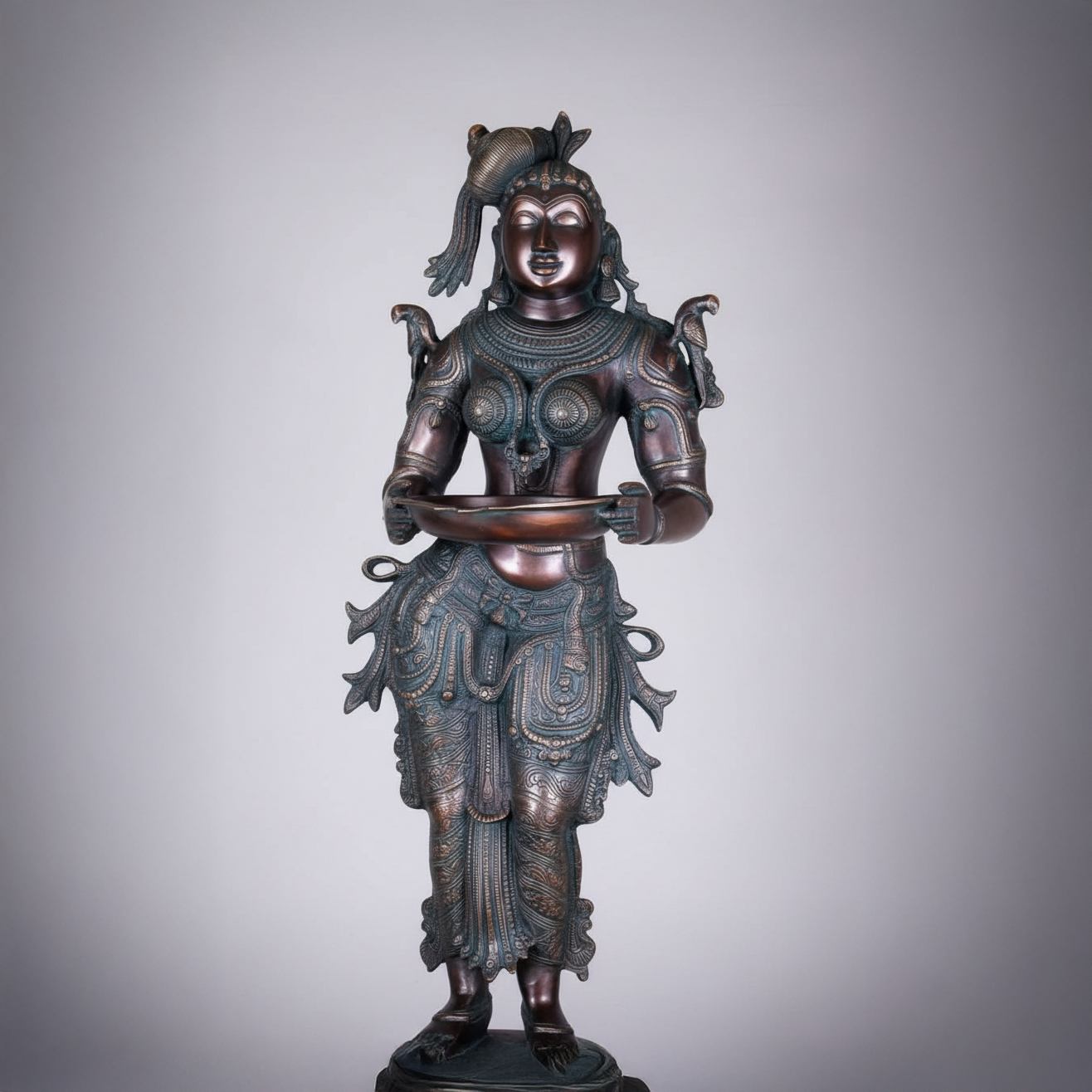 Antique Bronze Devi Sculpture
