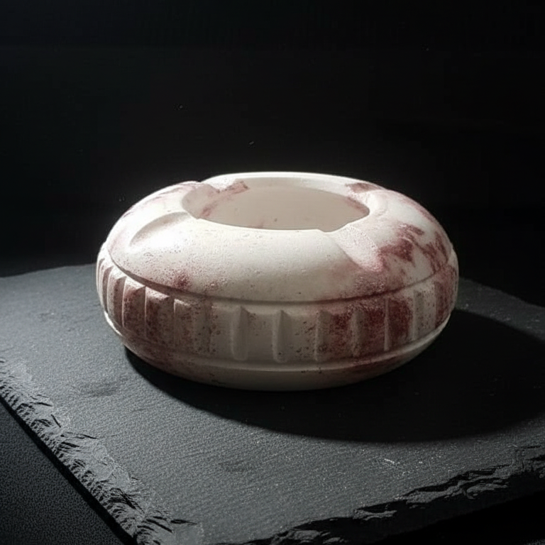 Round Marble Candle Holder