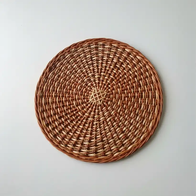 Bamboo Wall Plate (Round)