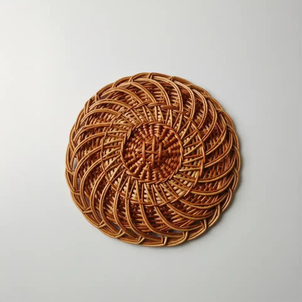 Spiral Bamboo Wall Plate