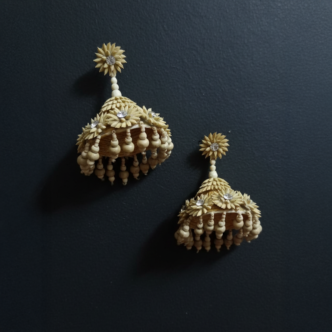 Traditional Paddy Jhumka Set