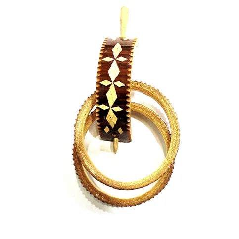 Handcrafted Bamboo Hair Clip and Bangle Set